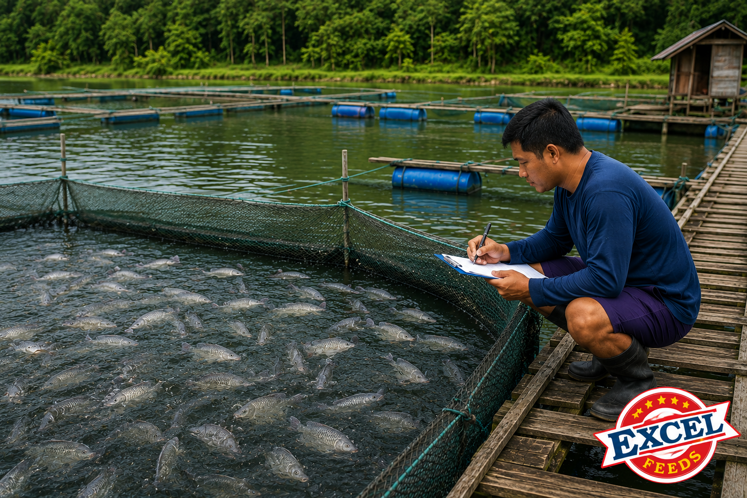 Excel Feeds-AI-Generated-Maging mapagmatyag sa behavior ng isda at malimit na imonitor ang outbreaks at mortality sa kalapit na mga farms